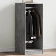 vidaXL Roupeiro 48x41x102 cm derivados de madeira cinzento cimento