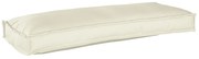 vidaXL Almofada de palete para banco Creme 100 x 40 x 8 cm