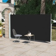 vidaXL Toldo lateral para pátio/terraço 160 x 300 cm preto