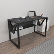 Secretária Lona – Preto – 120 cm x 72,8 cm x 60 cm