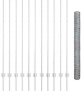 Postes de Cerca vidaXL 22 pcs Canal U 140 cm em Aço Galvanizado