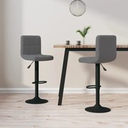 vidaXL Bancos de bar 2 pcs veludo cinzento-escuro