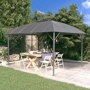 vidaXL Gazebo com telhado em arco 3x4 m antracite