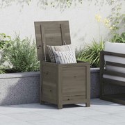 vidaXL Caixa p/ almofadões exterior 50x50x56 cm abeto maciço antracite