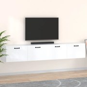 vidaXL Armários parede 2pcs 100x36,5x35 cm derivados de madeira branco