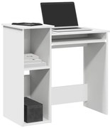 Secretária com prateleiras 84x40x78 cm contraplacado branco