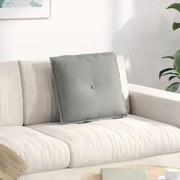 vidaXL Travesseiro para Costas Cinzento-claro 50 x 45 cm