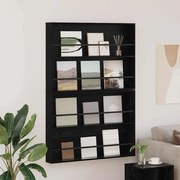 vidaXL Estante de Revistas 2 pcs Carvalho Preto 100 x 12 x 70 cm