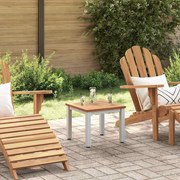 vidaXL Mesas para exterior Natural e cinza 45 x 45 x 38 cm