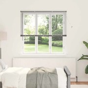 vidaXL Persiana de Janela com cortinas Outros Manual Prata 140 x 175 cm Alumínio