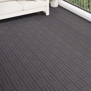 vidaXL Ladrilhos de terraço 20 pcs 30x30 cm acácia maciça cinzento