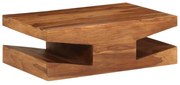 vidaXL Mesa de centro em madeira de acácia maciça 90x60x30 cm