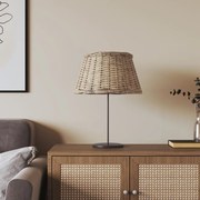 vidaXL Abajur Ø50x30 cm vime castanho