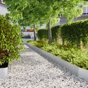 vidaXL Bordas de relvado 10 unid 20x103 cm aço galvanizado