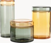 Frascos artesanais com tampas Chic, conjunto de 3