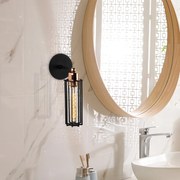 Candeeiro de Parede Likya – Preto – 8 cm x 30 cm