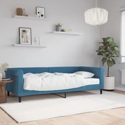 vidaXL Sofá-cama com colchão 90x200 cm veludo azul
