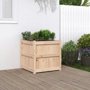 vidaXL Vaso/floreira de jardim 60x60x60 cm madeira de pinho maciça