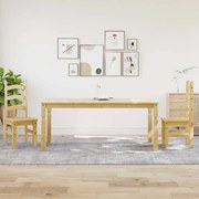 vidaXL 3 pcs conjunto de jantar Panama madeira pinho maciça