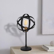 Candeeiro de Mesa Gezegen – Dourado/Preto – 24 cm x 50 cm