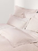 Capa de edredão em linho com costura elevada Linna