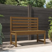 vidaXL Banco de jardim 109 cm madeira de pinho maciça castanho-mel