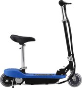 vidaXL Trotinete/scooter elétrica com assento 120 W azul