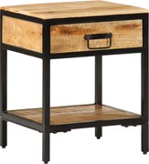 vidaXL Mesa-de-cabeceira com gaveta Castanho 40 x 35 x 50 cm