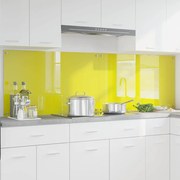 vidaXL Proteção de Cozinha 2 pcs Amarelo 100 x 60 cm vidro temperado