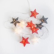 Luzes de corda para exterior de Natal 3,3 m com 10 lâmpadas LED - Stellina