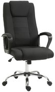 Vinsetto Cadeira de Escritório Ergonômica Reclinável e Acolchoada com Altura Ajustável 62x76x110-119 cm Preto | Aosom Portugal