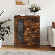 vidaXL Aparador 69,5x34x90 cm derivados de madeira cor carvalho fumado