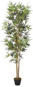 vidaXL Árvore de bambu artificial 828 folhas 150 cm verde