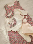 Saco de bebé em Liberty, ENVIE DE FRAISE   branco