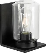 Candeeiro de parede moderno preto IP54 - Marshall