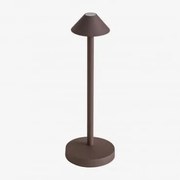 Candeeiro De Mesa Exterior Led Sem Fios Emilija Castanho Café - Sklum