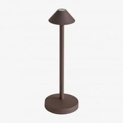 Lâmpada De Mesa Led Sem Fio Para Exterior Emilija Castanho Café - Sklum
