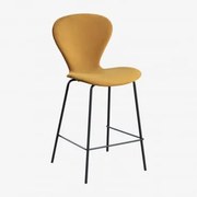 Em Um Banco Alto. ↑65 Cm & Negro & Velluto Mostaza & Velluto - Sklum