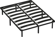Rete A Doghe Kosmi 140x200 Cm Per Letto Matrimoniale, 40 Doghe In Legno, Struttura Acciaio, 7 Piedi Inclusi