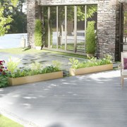 vidaXL Vasos/floreiras de jardim 2 pcs 200x31x31 cm pinho maciço