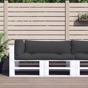 Almofadões para sofás de paletes 3 pcs tecido preto
