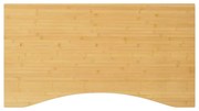 vidaXL Tampo de secretária 100x60x4 cm bambu