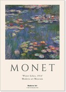 Póster Claude Monet x PSTR Studio - Waterlillies