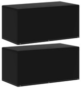 vidaXL Capas p/ mobília de jardim 2 pcs 6 ilhós 160x80x75 cm