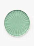 Pratos de pequeno-almoço em porcelana com relevo Sali, conjunto de 4