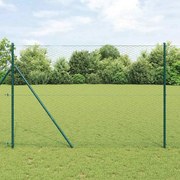 vidaXL Cerca Hexagonal Verde 1,6x10 m em Aço