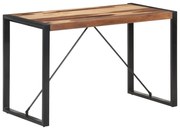 vidaXL Mesa de jantar 120x60x75 cm madeira maciça