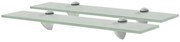 vidaXL Prateleiras flutuantes 2 pcs vidro 50x10 cm 8 mm