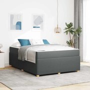 vidaXL Estrutura da Cama Outros Cinzento escuro 140 x 200 cm tecido