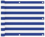 Tela de varanda 75x500 cm tecido Oxford branco e azul